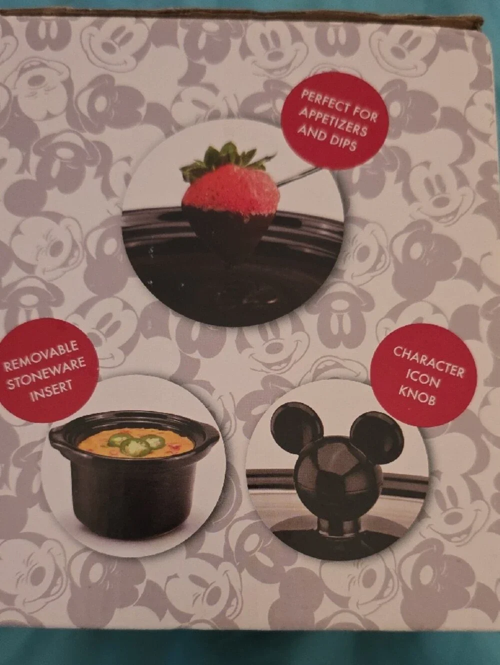 Mickey Mouse Mini Crock Pot Adorable NIB